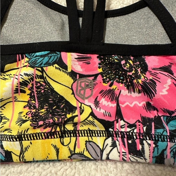 Born Primitive Rhapsody Bra Retro Flora Blue Pink Yellow - Picture 7 of 9